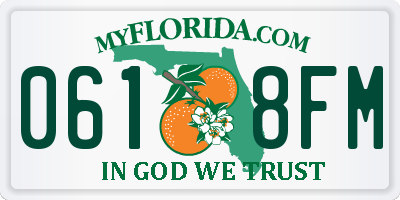 FL license plate 0618FM