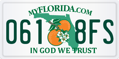 FL license plate 0618FS