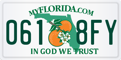 FL license plate 0618FY