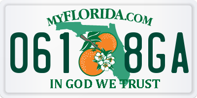 FL license plate 0618GA