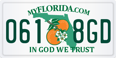 FL license plate 0618GD