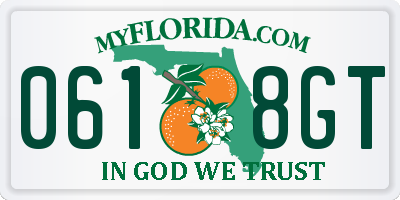 FL license plate 0618GT