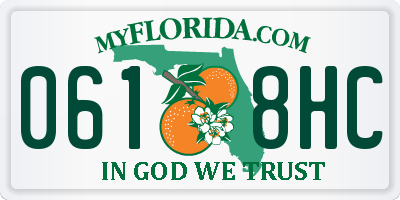 FL license plate 0618HC