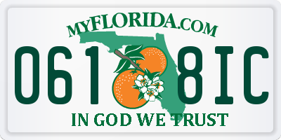 FL license plate 0618IC