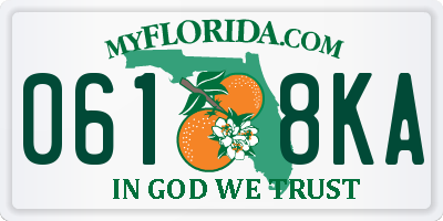 FL license plate 0618KA