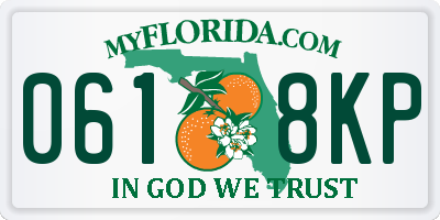 FL license plate 0618KP