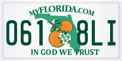 FL license plate 0618LI