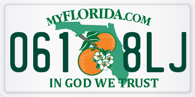 FL license plate 0618LJ