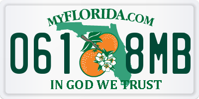 FL license plate 0618MB