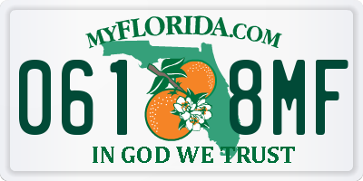 FL license plate 0618MF