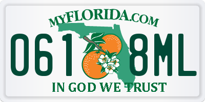 FL license plate 0618ML