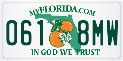 FL license plate 0618MW