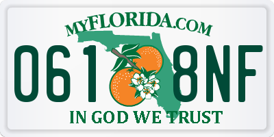 FL license plate 0618NF