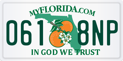 FL license plate 0618NP