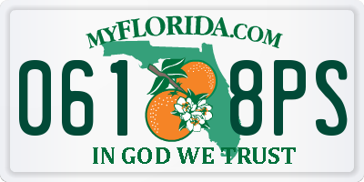 FL license plate 0618PS