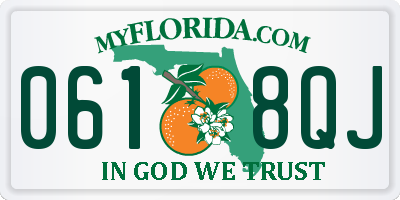 FL license plate 0618QJ