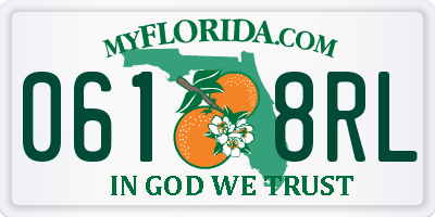 FL license plate 0618RL