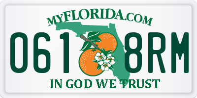 FL license plate 0618RM