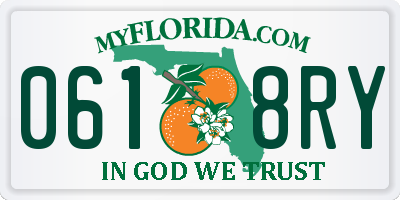 FL license plate 0618RY