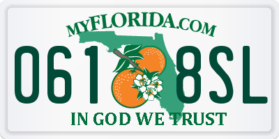 FL license plate 0618SL