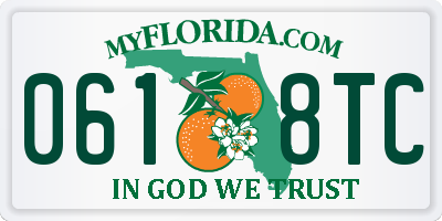 FL license plate 0618TC