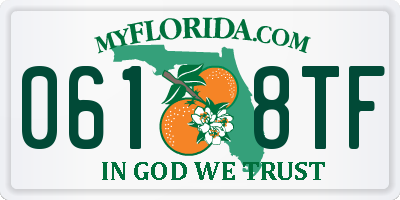 FL license plate 0618TF