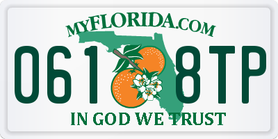 FL license plate 0618TP