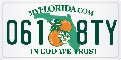 FL license plate 0618TY