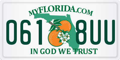 FL license plate 0618UU