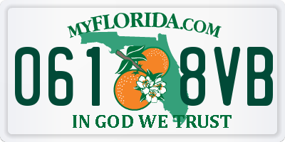 FL license plate 0618VB