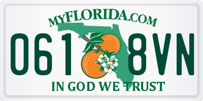 FL license plate 0618VN