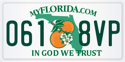 FL license plate 0618VP