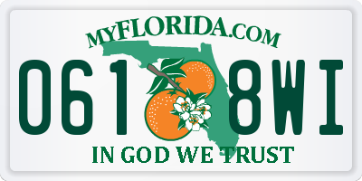 FL license plate 0618WI