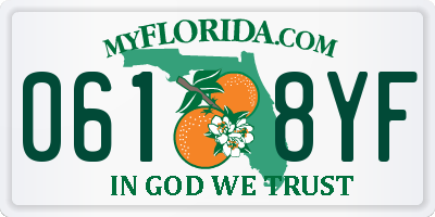 FL license plate 0618YF