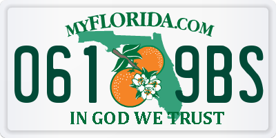 FL license plate 0619BS