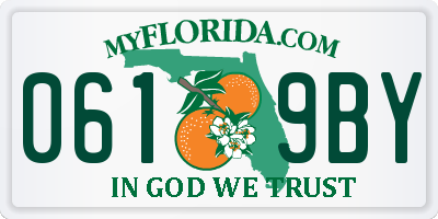 FL license plate 0619BY