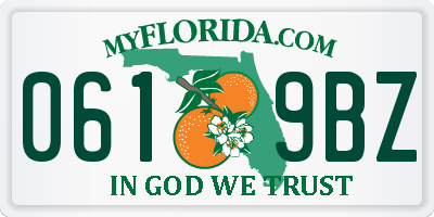 FL license plate 0619BZ