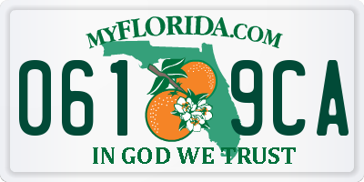 FL license plate 0619CA
