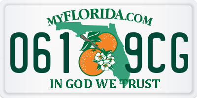 FL license plate 0619CG