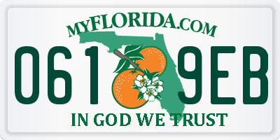 FL license plate 0619EB
