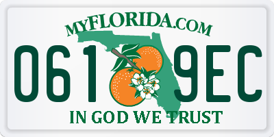 FL license plate 0619EC