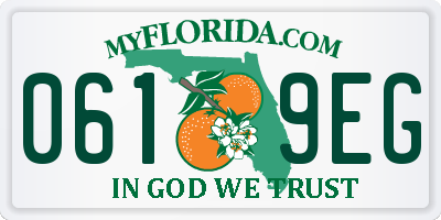 FL license plate 0619EG