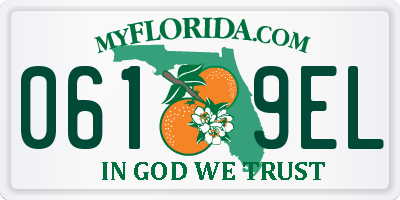 FL license plate 0619EL