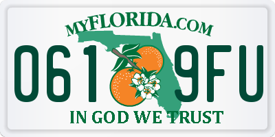 FL license plate 0619FU