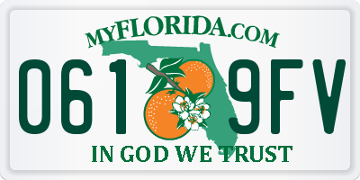 FL license plate 0619FV