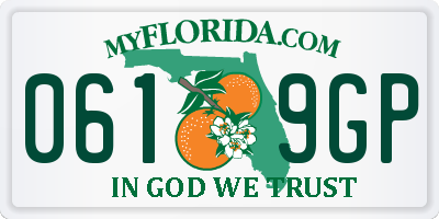 FL license plate 0619GP