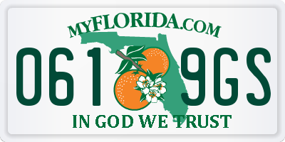 FL license plate 0619GS