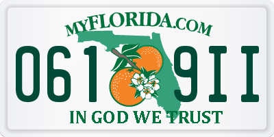 FL license plate 0619II