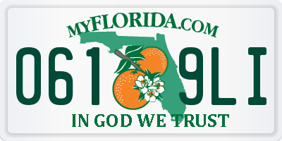 FL license plate 0619LI