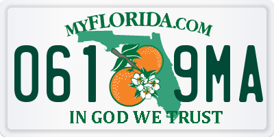 FL license plate 0619MA